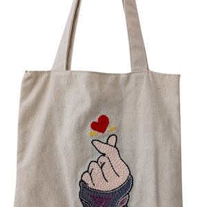 Heart tote bag